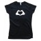 Womens Cartoon Heart Hands Love - Tee Shirt