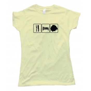 Womens Eat Sleep And Chicago Blackhawks Hockey - Tee Shirt