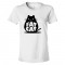 Womens Fat Cat Feline Roundest - Tee Shirt