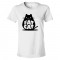 Womens Fat Cat Feline Roundest - Tee Shirt