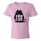 Womens Fat Cat Feline Roundest - Tee Shirt