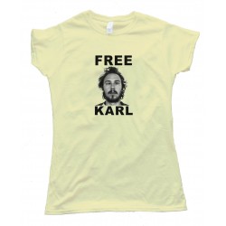 Womens Free Karl Workaholics - Tee Shirt
