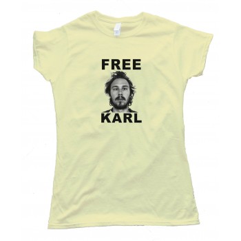 Womens Free Karl Workaholics - Tee Shirt