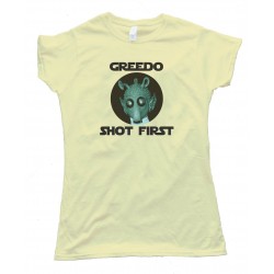 Womens Greedo Shot First - Star Wars - Tee Shirt