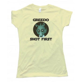 Womens Greedo Shot First - Star Wars - Tee Shirt