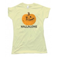 Womens Hallalone Forever Alone Halloween - Tee Shirt