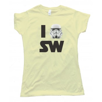 Womens I Love Star Wars Tee Shirt