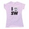 Womens I Love Star Wars Tee Shirt