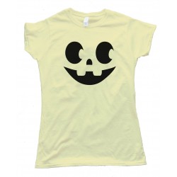 Womens Jack O Lantern Halloween Pumpkin Face - Tee Shirt