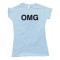Womens Omg Oh My God Sms Text - Tee Shirt