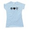 Womens Peace Love And Ukulele - Tee Shirt