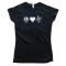 Womens Peace Love And Ukulele - Tee Shirt