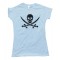 Womens Skull & Crossbones Swords Pirate Tee Shirt