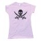 Womens Skull & Crossbones Swords Pirate Tee Shirt