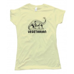Womens Vegetarian Dinosaur - Tee Shirt