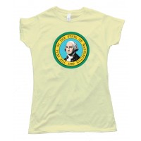 Womens Washington State Flag George Washington - Tee Shirt