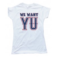 Womens We Want Yo - Pitcher Yu Darvish Texas Rangers Tee Shirt