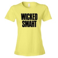 Womens Wicked Smaht Boston Style Phrase - Tee Shirt