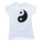 Womens Yin-Yang - Retro Tee Shirt