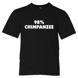Youth Sized 98% Chimpanzee Dna Relation And Evolution - Tee Shirt