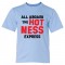Youth Sized All Aboard The Hot Mess Express - Tee Shirt