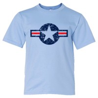 Youth Sized Classic American Military Star Air Force - Tee Shirt