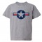Youth Sized Classic American Military Star Air Force - Tee Shirt
