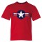 Youth Sized Classic American Military Star Air Force - Tee Shirt