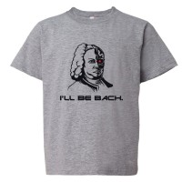 Youth Sized I'Ll Be Bach Arnold Terminator Schwartzenegger - Tee Shirt