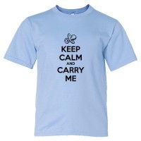 Youth Sized Keep Calm And Carry Me - Tee Shirt