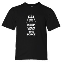 Youth Sized Keep Calm And Use The Force Darth Vader - Tee Shirt