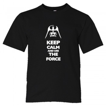 Youth Sized Keep Calm And Use The Force Darth Vader - Tee Shirt