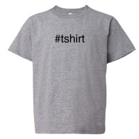 Youth Sized #Shirt Hashtag Twitter Tweet - Tee Shirt