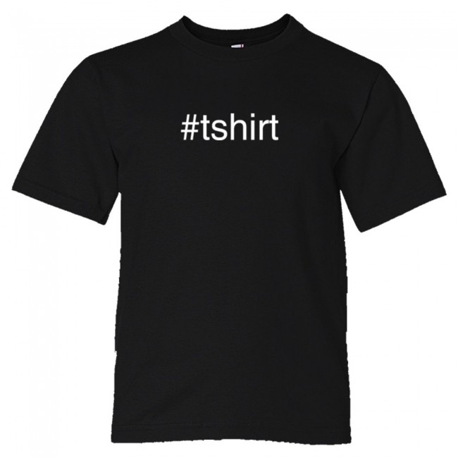 Youth Sized #Shirt Hashtag Twitter Tweet - Tee Shirt