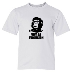 Youth Sized Viva La Evolucion Che Guevara Chimp - Tee Shirt