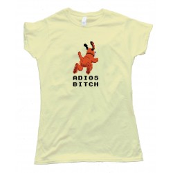 Womens Adios Bitch Nintendo Duck Hunt Dog - Tee Shirt