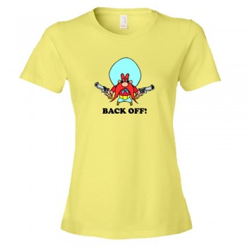 Womens Back Off! Yosemite Sam Classic - Tee Shirt