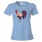 Womens Big Cock Rooster Painting - Tee Shirt