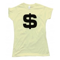 Womens Big Us Dollar Sign Tee Shirt