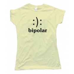 Womens Bipolar Smiley Face - Tee Shirt