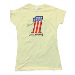 Womens Evel Knievel The Greatest American Stuntman - Tee Shirt
