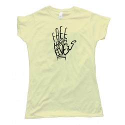 Womens Free High Fives Hand - Tee Shirt