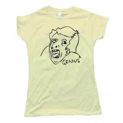 Womens Genius Rage Comic Face Tee Shirt
