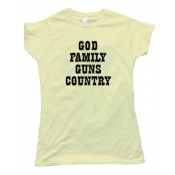 Womens God Family Guns Country - Tee Shirt