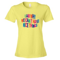 Womens I Am Why We Can'T Have Nice Things - Tee Shirt
