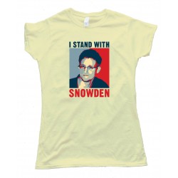 Womens I Stand With Snowden - Tee Shirt