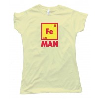 Womens Iron Man Chemical Symbol Tee Shirt