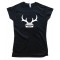 Womens Jeep Deer Antlers Amc - Tee Shirt