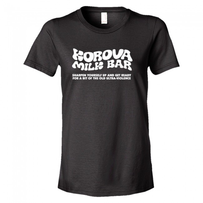 Womens Korova Milk Bar A Clockwork Orange - Tee Shirt