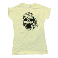 Womens Laughing Pirate Skull - Tee Shirt